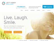 Tablet Screenshot of jettferrydentalgroup.com